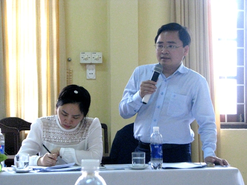 Đồng chí Nguyễn Anh Tuấn – Bí thư Trung ương Đoàn phát biểu tại buổi làm việc